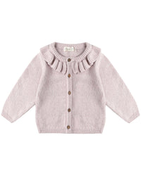 Quincy Mae Quincy Mae Ruffle Collar Cardigan