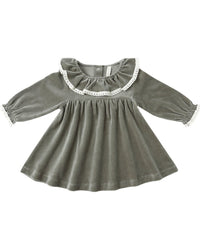 Quincy Mae Quincy Mae Velour Baby Dress