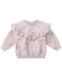 Quincy Mae Quincy Mae Ruffle Fleece Sweatshirt