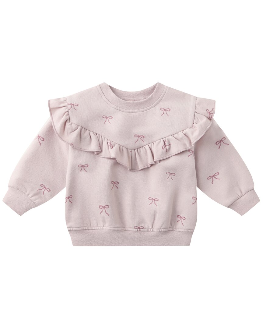 Quincy Mae Quincy Mae Ruffle Fleece Sweatshirt