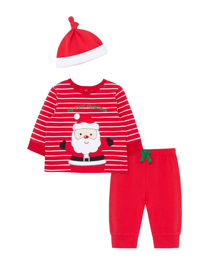 Little Me Little Me Santa Jogger Set