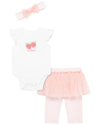 Little Me Strawberry Skegging Set Headband