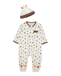 Little Me Turkey Footie & Hat Set