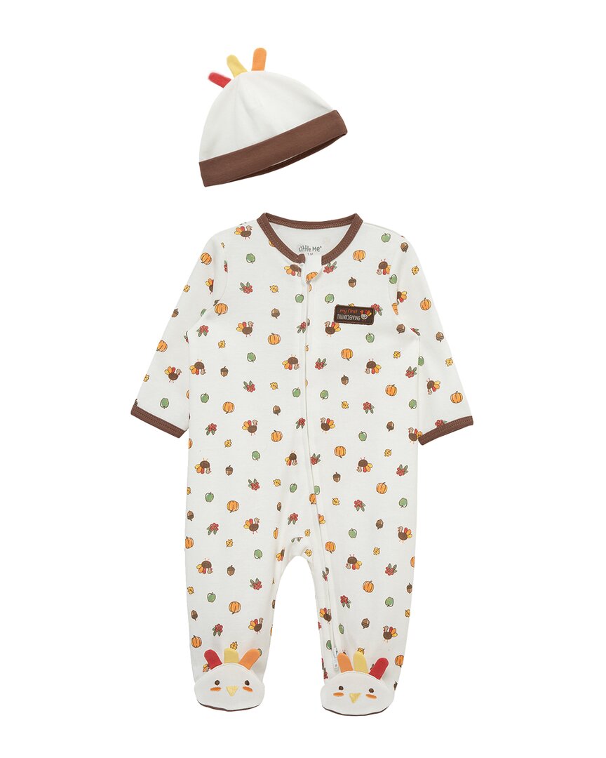 Little Me Turkey Footie & Hat Set