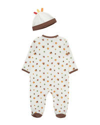 Little Me Turkey Footie & Hat Set