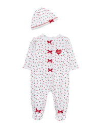 Little Me Candy Cane Footie