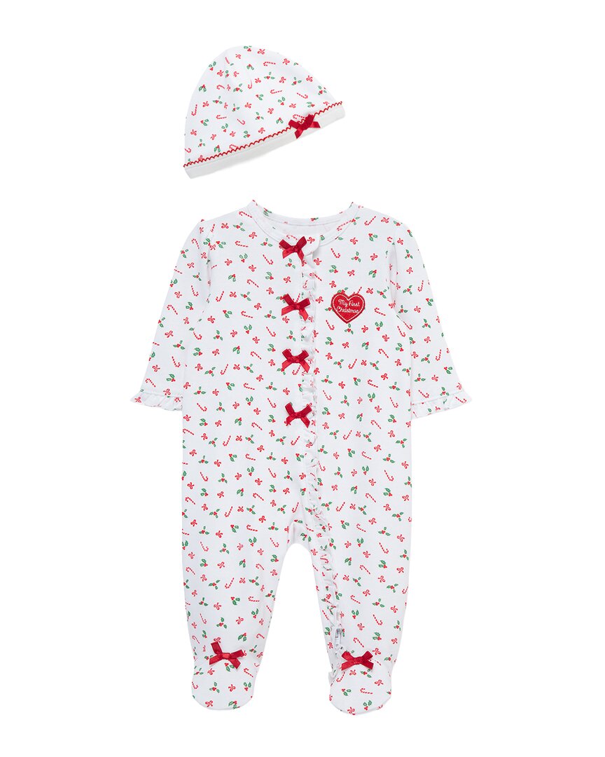 Little Me Candy Cane Footie
