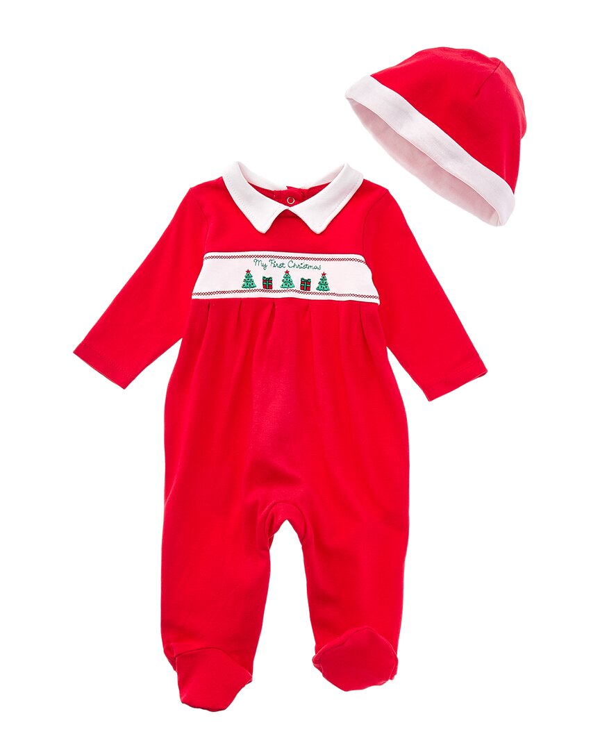 Little Me Little Me Little Trees Footie & Hat Set