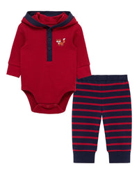 Little Me Fox Bodysuit Set