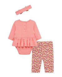 Little Me Apple Bodysuit Set