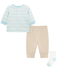 Little Me Rope Bear Jogger Set