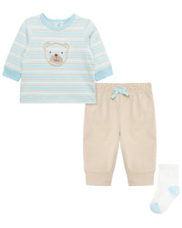 Little Me Little Me Rope Bear Jogger Set