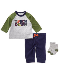 Little Me Little Me Football Jogger Set