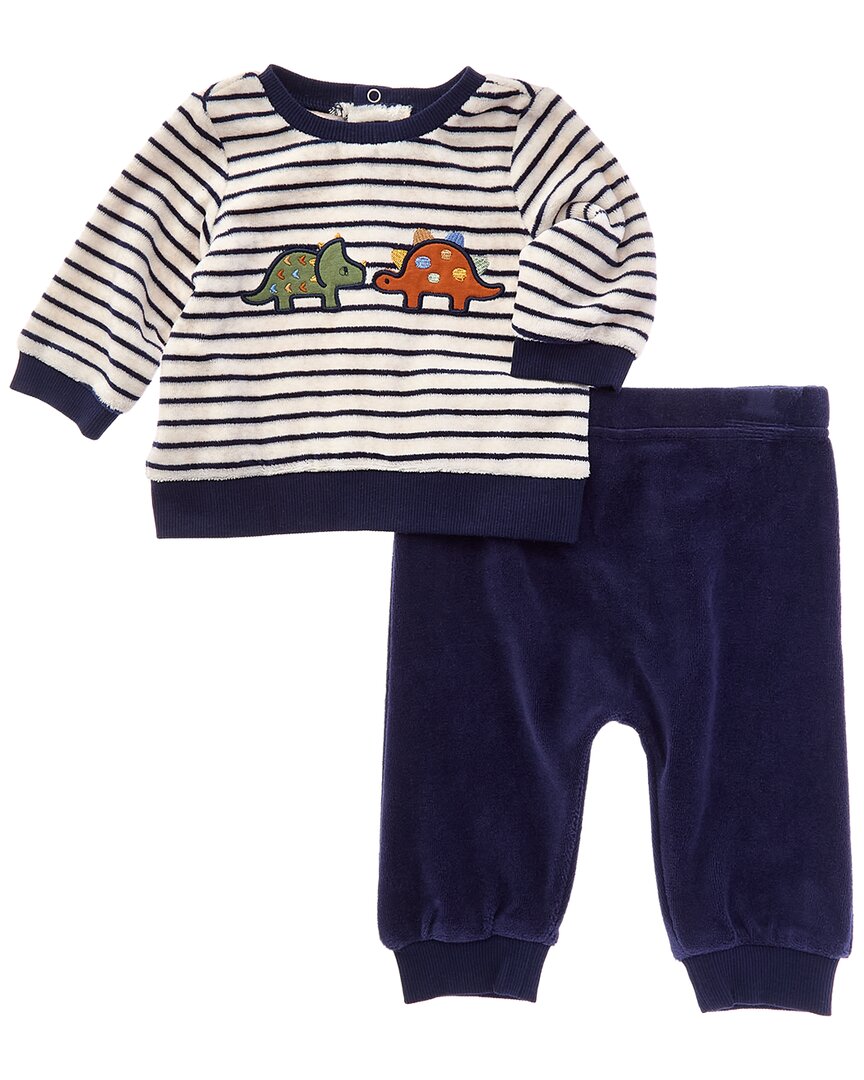 Little Me Little Me Dino Stripe Set