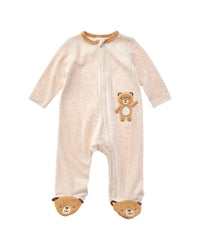 Little Me Little Me Fuzzy Bear Footie