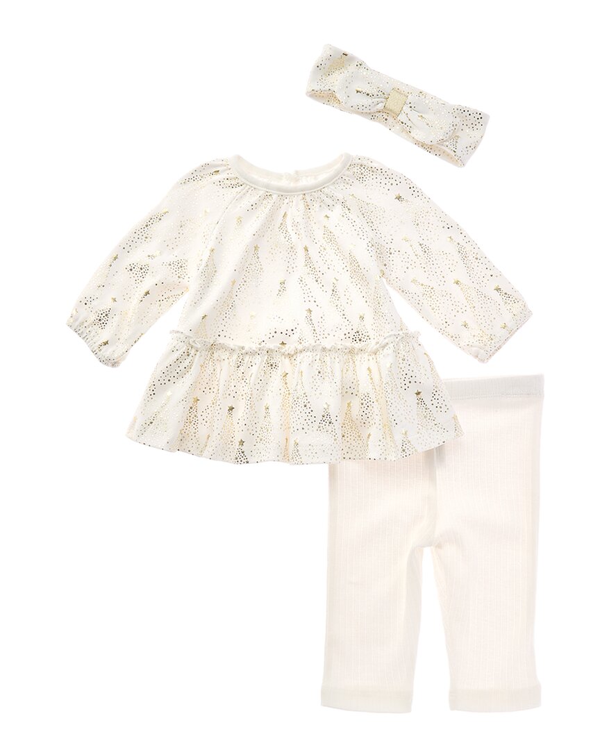 Little Me Gold Trees Tunic Set