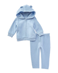 Little Me Quilted Hoodie Set
