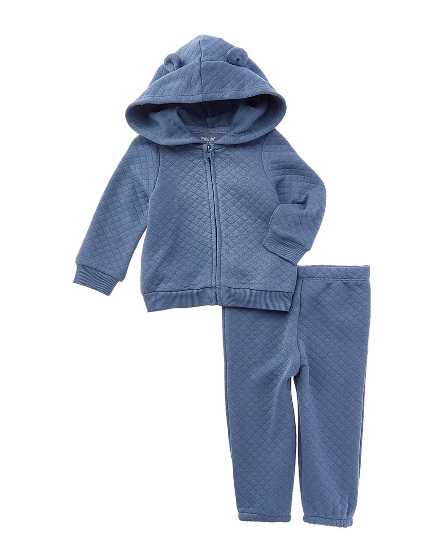 Little Me Quilted Hoodie Set