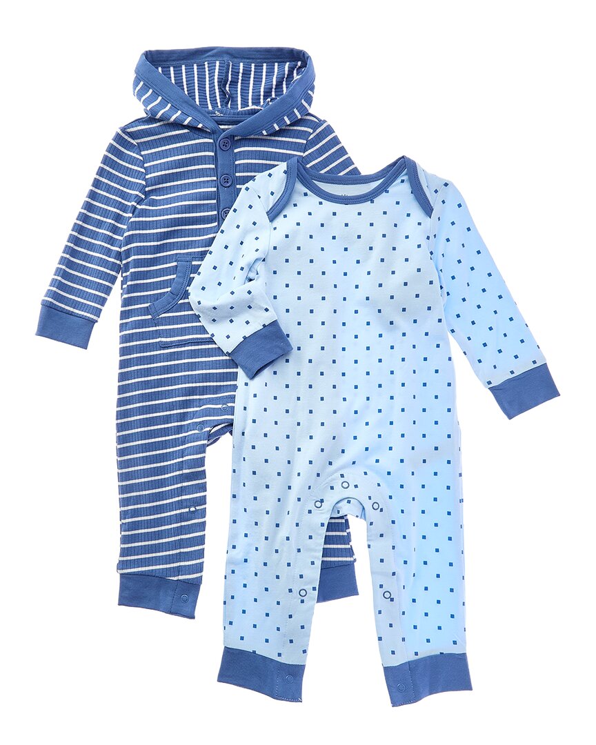Little Me 2Pk Geo Stripe Coverall