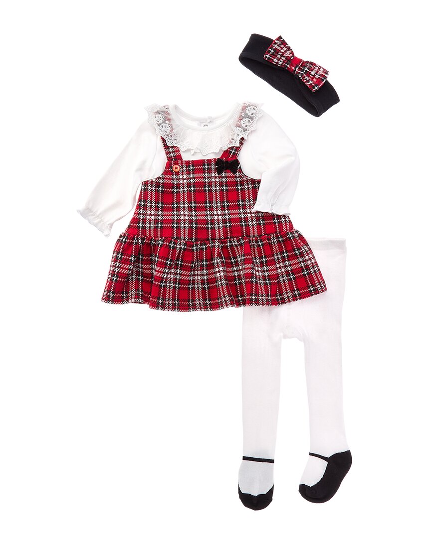 Little Me Little Me Plaid Jumper Set