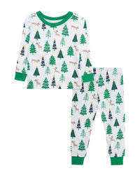 Little Me 2Pc Christmas Tree Pajama Set