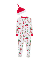 Little Me Puppy Zip Front Footie