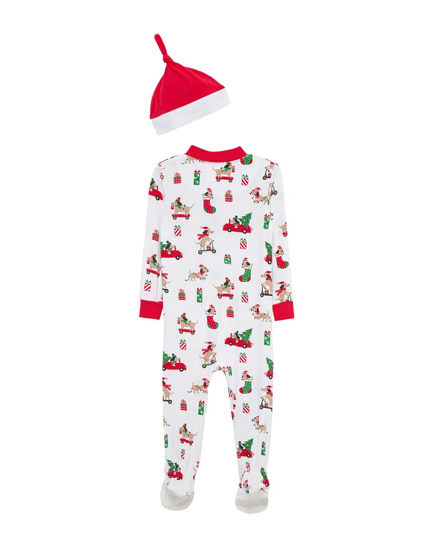 Little Me Puppy Zip Front Footie