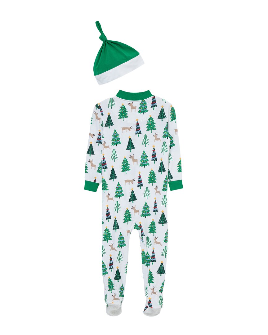 Little Me Christmas Tree Zip Front Footie