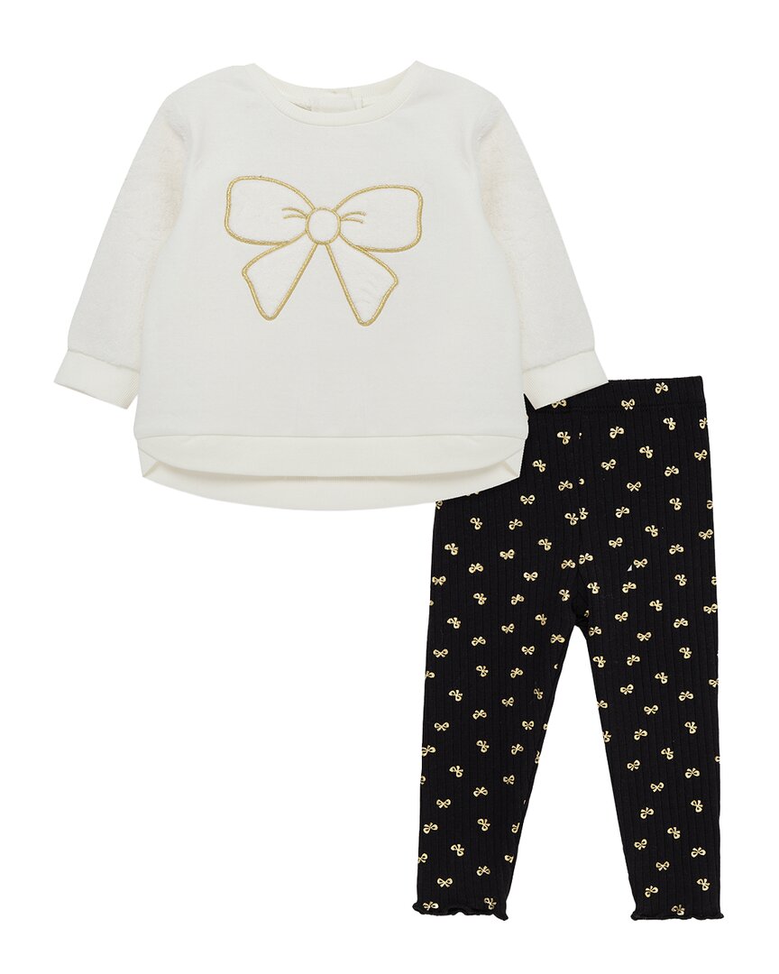 Little Me 2Pc Bow Sweatshirt Set