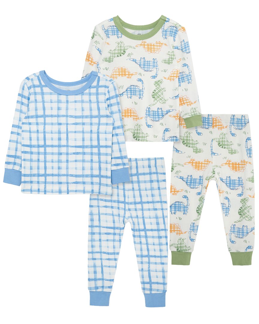 Little Me 4Pc Dino Bamboo Pajama Set