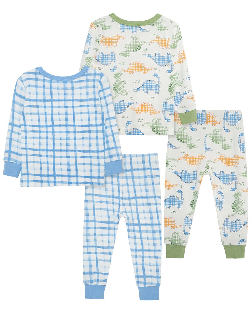 Little Me 4Pc Dino Bamboo Pajama Set