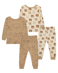 Little Me 4Pc Bear Bamboo Pajama Set