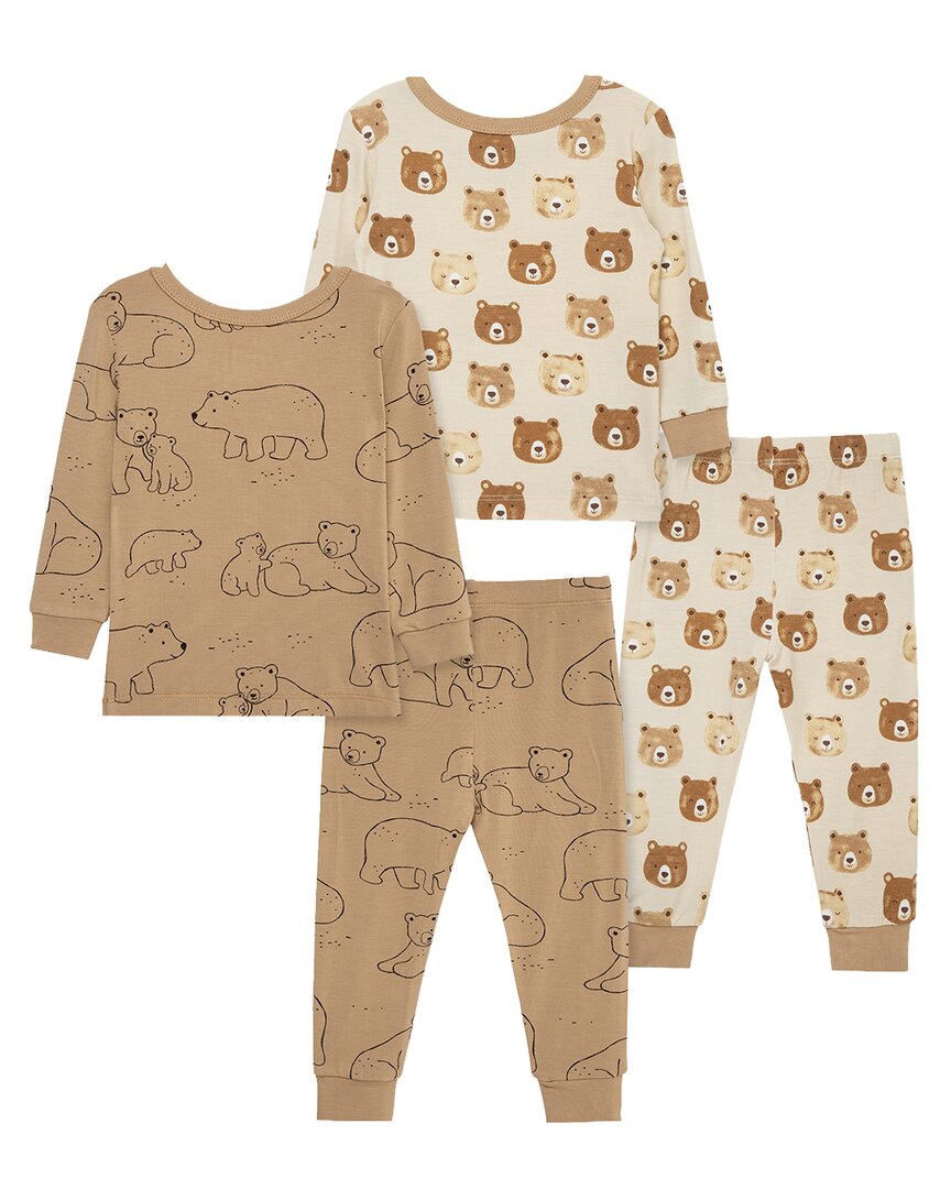 Little Me 4Pc Bear Bamboo Pajama Set