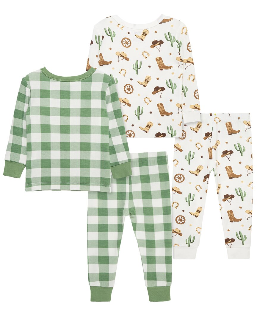 Little Me 4Pc Cowboy Bamboo Pajama Set