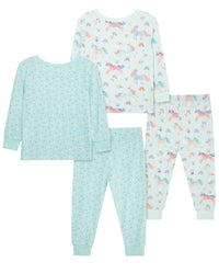Little Me 4Pc Unicorn Bamboo Pajama Set