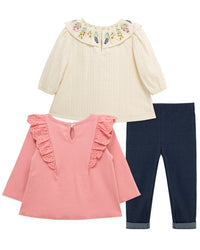 Little Me 3Pc Embroidered Play Set