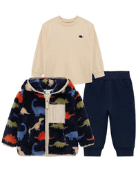 Little Me Little Me 3Pc Dino Sherpa Set