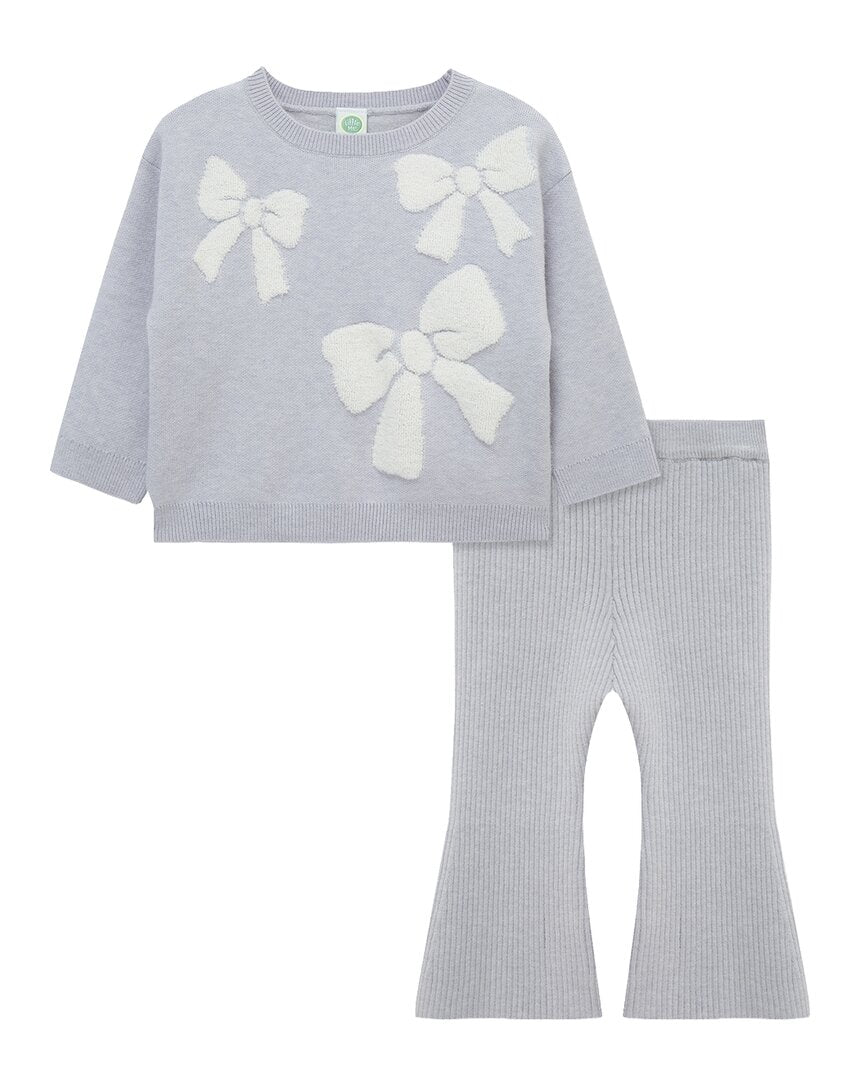 Little Me Bow Sweater Set