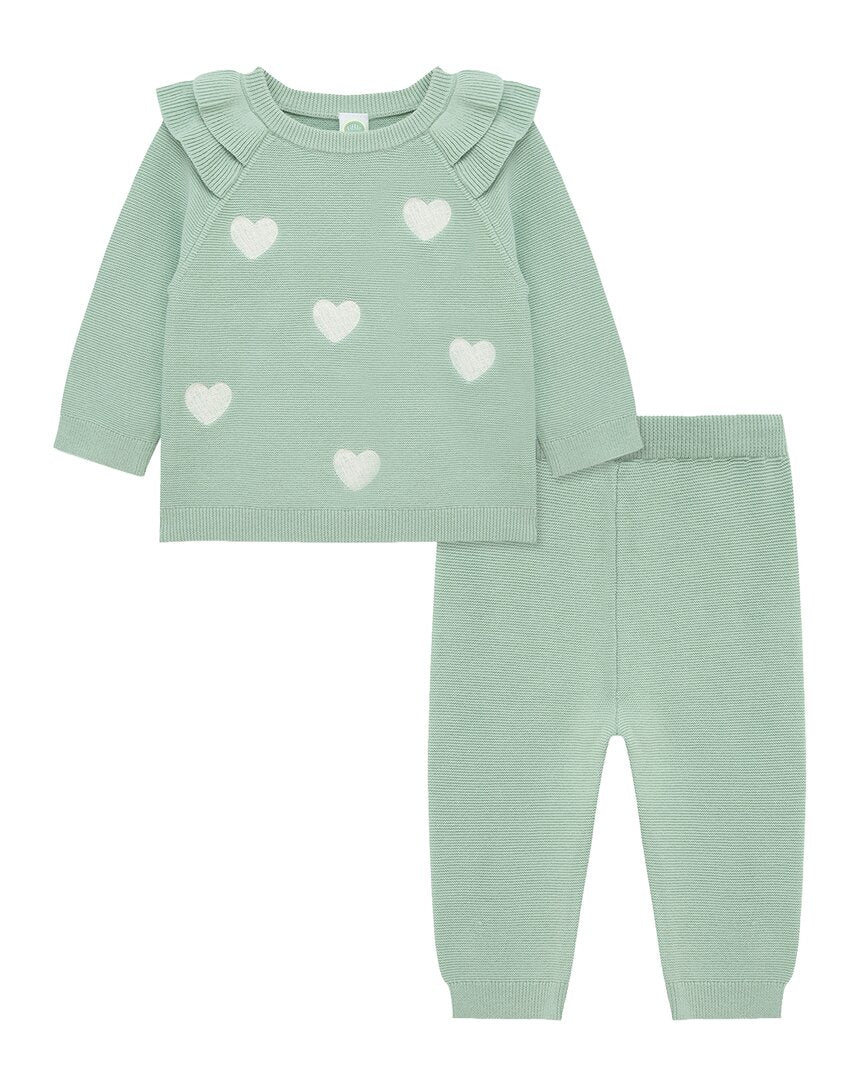 Little Me Heart Sweater Set