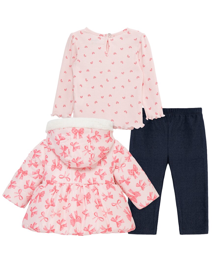 Little Me Little Me 3Pc Bow Jacket Set