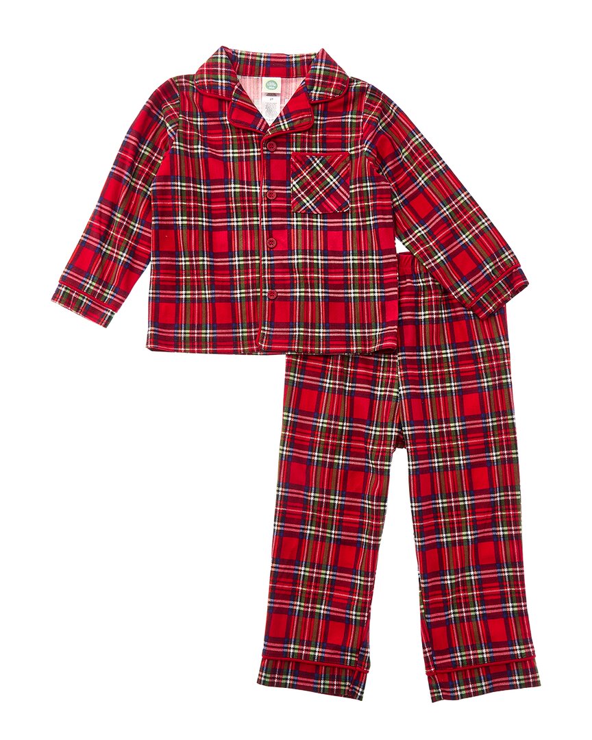 Little Me Plaid Coat Pajama