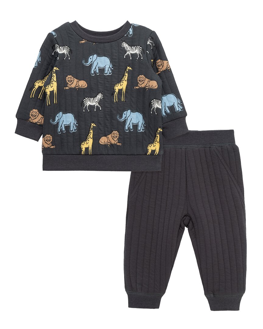 Little Me Little Me 2Pc Safari Sweatshirt Set