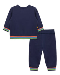 Little Me Little Me 2Pc Dino Sweatshirt Set