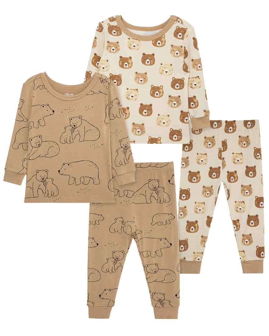 Little Me 4Pc Bear Bamboo Pajama Set