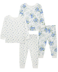 Little Me Little Me 4Pc Toile Bamboo Pajama Set