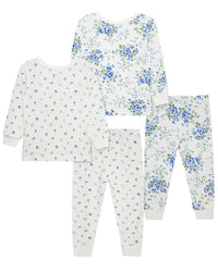 Little Me Little Me 4Pc Toile Bamboo Pajama Set