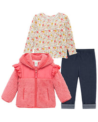 Little Me 3Pc Garden Sherpa Set