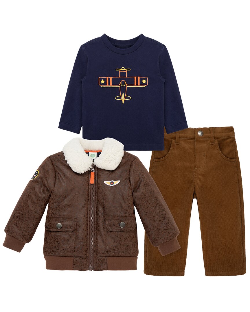 Little Me 3Pc Aviator Jacket Set