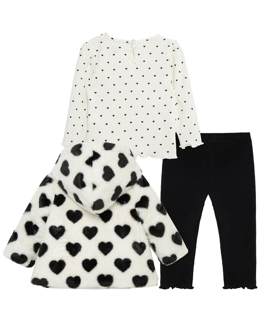 Little Me 3Pc Heart Jacket Set