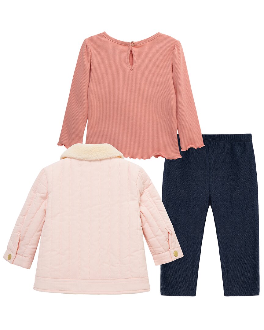 Little Me 3Pc Heart Cord Jacket Set